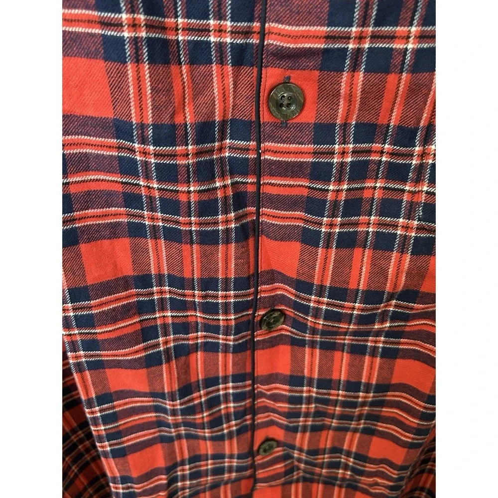 NWT Brooks Brothers Mens Red Plaid Cotton Pajama Set Button Front Loungewear 2XL